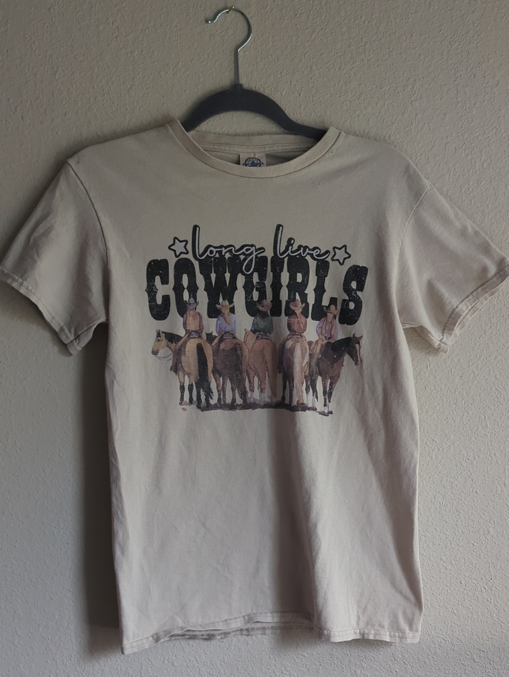 Long Live Cowgirls Graphic Tee - Cream